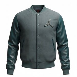 Jordan Men's Dark Teal Varsity Bomber Jacket